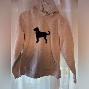 Black dog hoodie size woman’s small color is off white